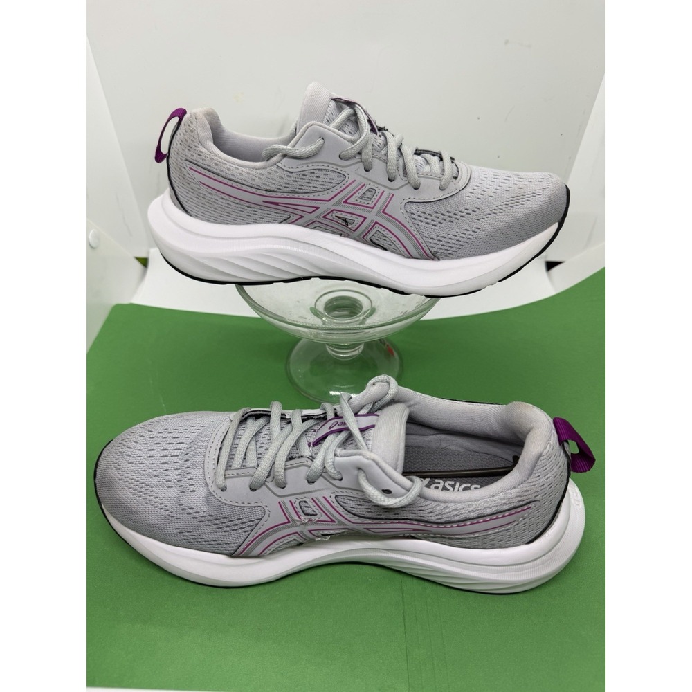 Asics Gel Contend 9 Sneakers Womens Size 7 Gray Magenta Athletic Running Shoes